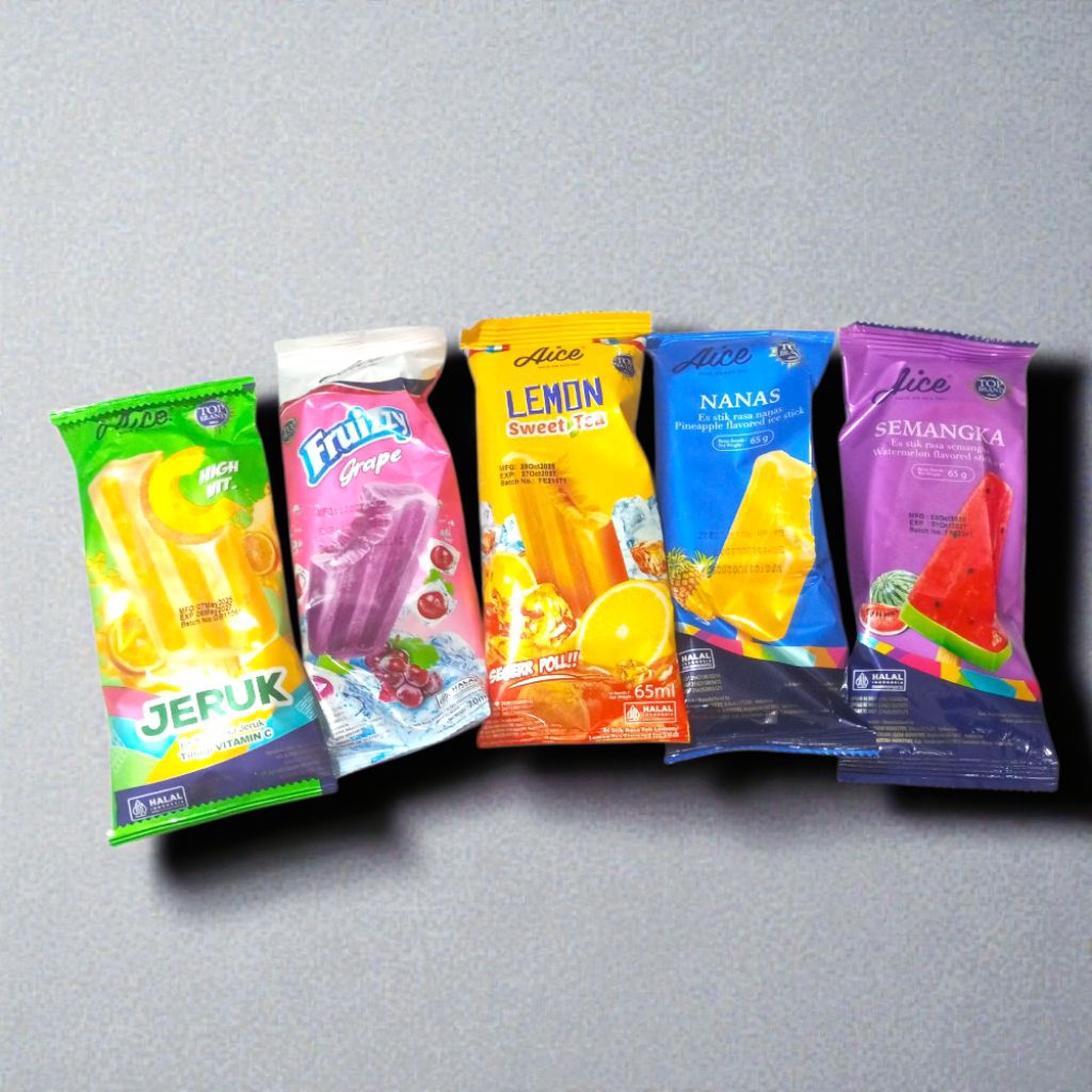 Es Krim Aice Semangka Nanas Jeruk Anggur Lemon Sweet Tea