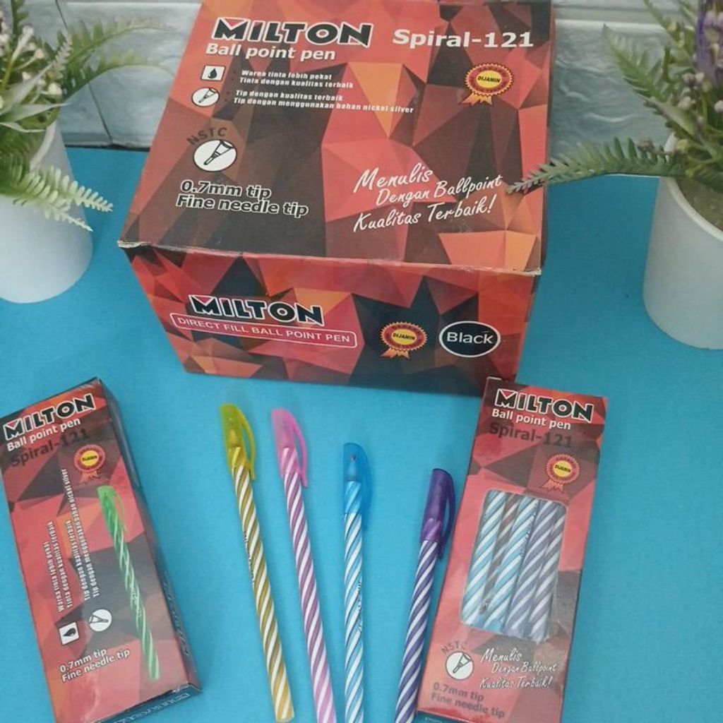 Bolpen Milton 121.murah 1 pack isi 12 pcs