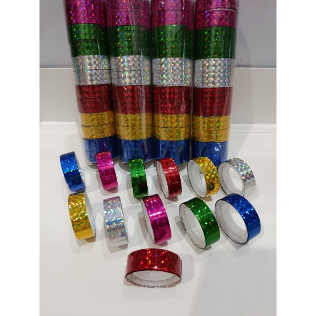 Selotip 12roll / selotip DIY / selotip lucu /selotip toples / isolasi / DIY