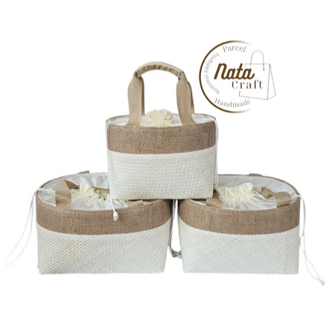 Keranjang Hampers Anyaman pandan goodiebag Tas Parcel Anyaman Tiga Ukuran
