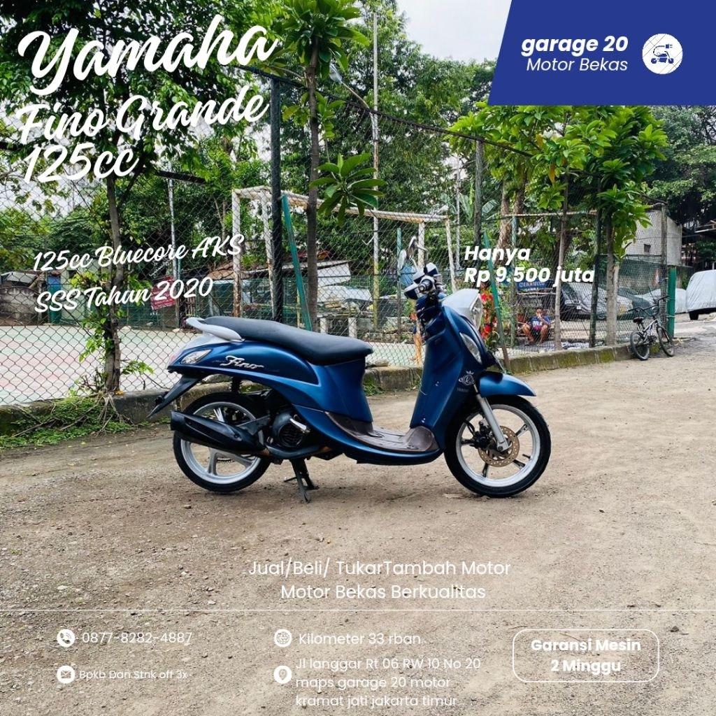Yamaha Fino Grande 125cc bluecore AKS sss 2020