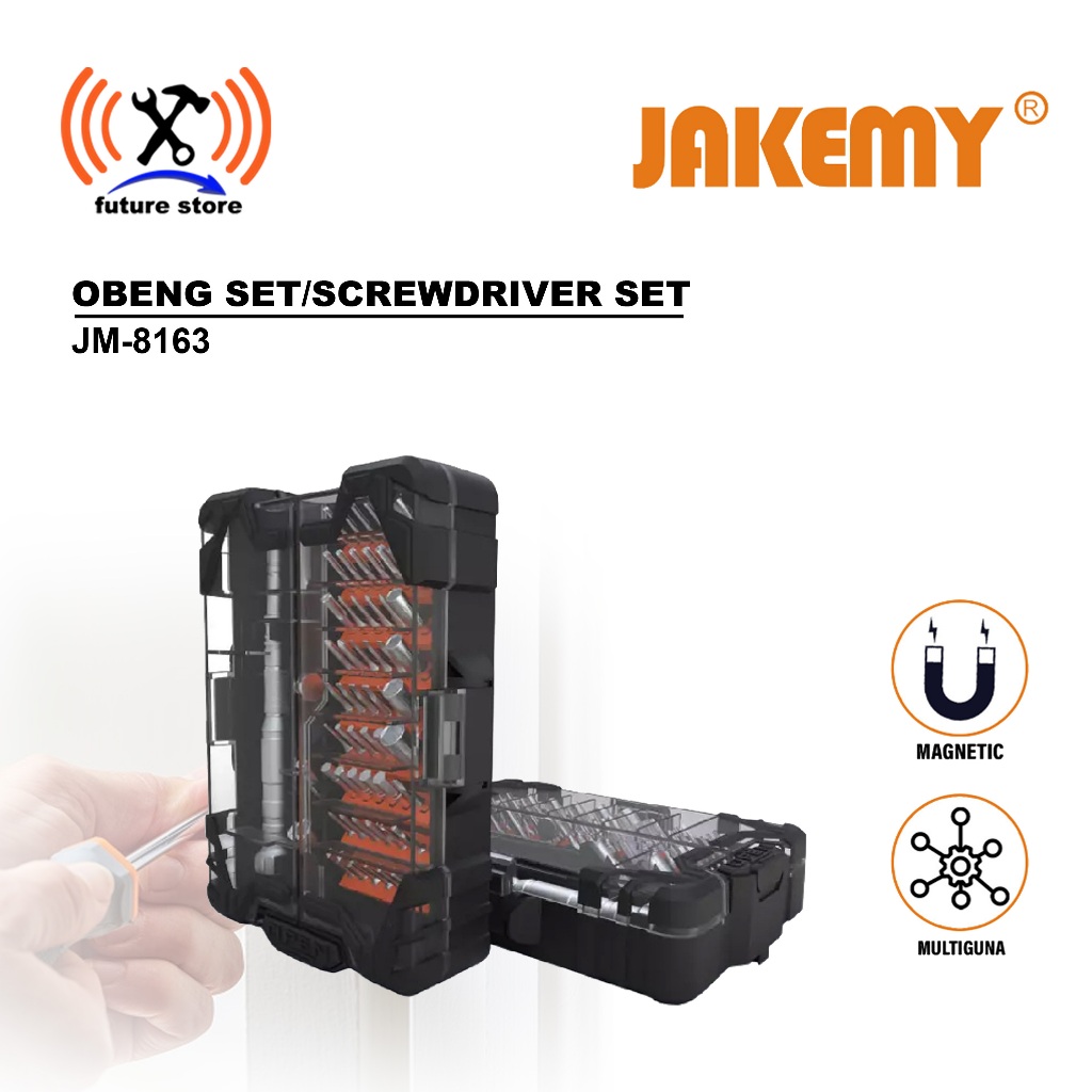 JAKEMY JM-8163 OBENG SET/SCREWDRIVER SET ORIGINAL
