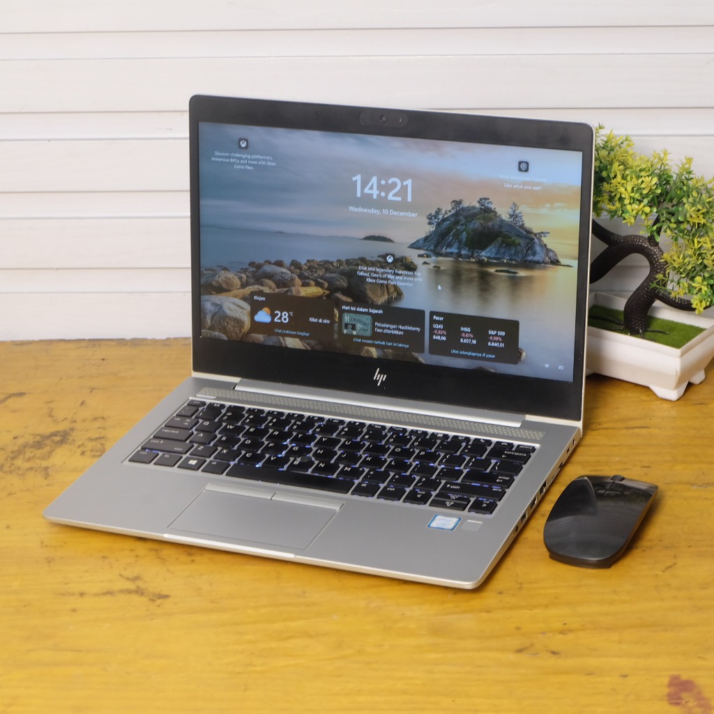 SLIM Laptop HP Elitebook 830 G6 core i7 gen 8 ram 8 SSD - Laptop bekas - laptop second
