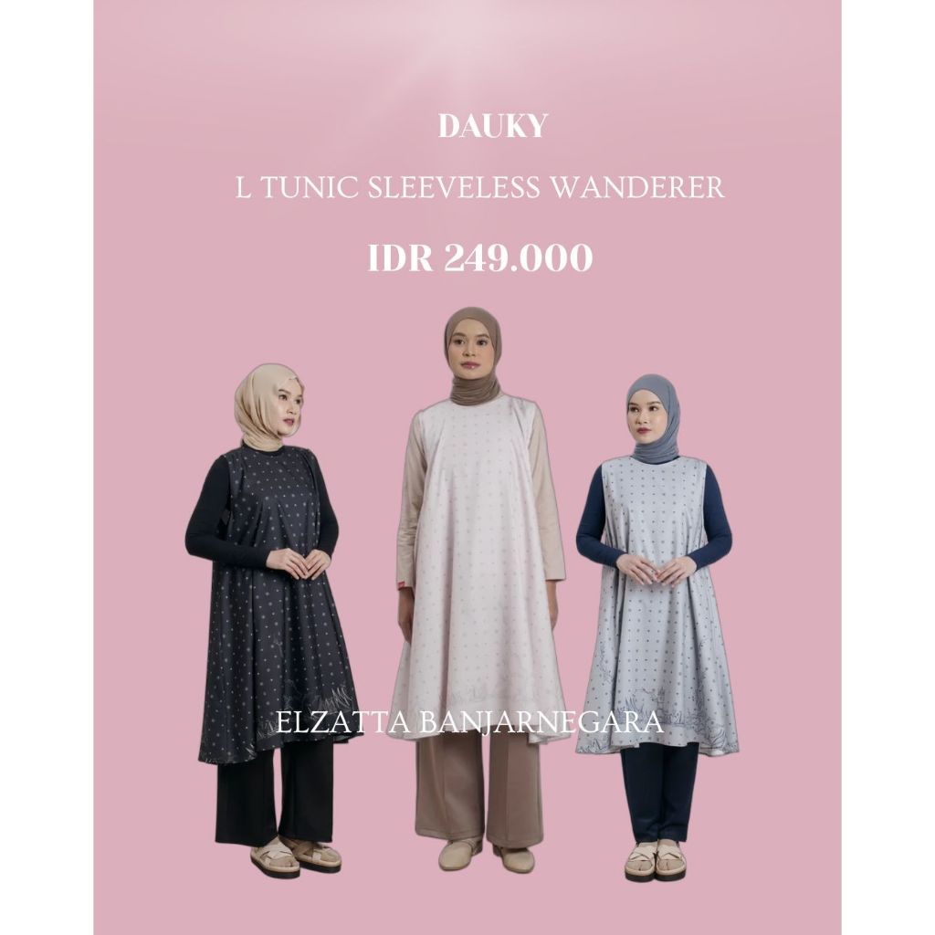 L Tunic Sleeveless Wanderer Katun Premium Long Tunik Inner Katun Premium adem nyaman inner lebaran 2