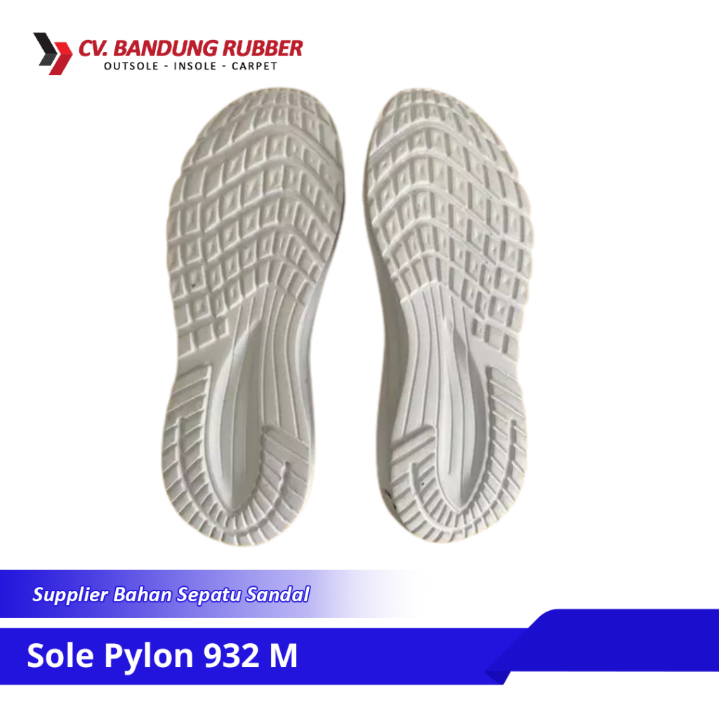 Outsole Pylon 932 M Putih Untuk Sepatu Lari Pria Sol Sepatu Running Pria Sol Sepatu Jogging Sol Sepa