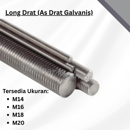 Long Drat / As Drat Galvanis 1 Meter M14 M16 M18 M20