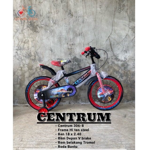 Sepeda Anak Cowok BMX ring 18 centrum 306-8 | sepeda BMX ring