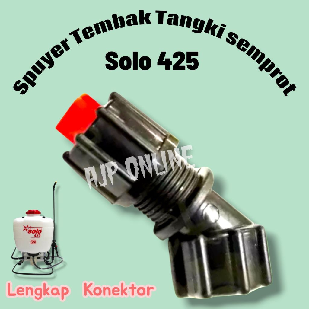 Spuyer kipas Tangki Solo 425 lengkap konektor L nya Nozzle kipas tangki semprot solo