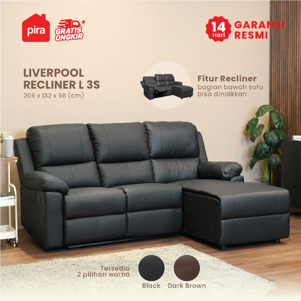 Pira - Liverpool Recliner L 3s Sofa Bed