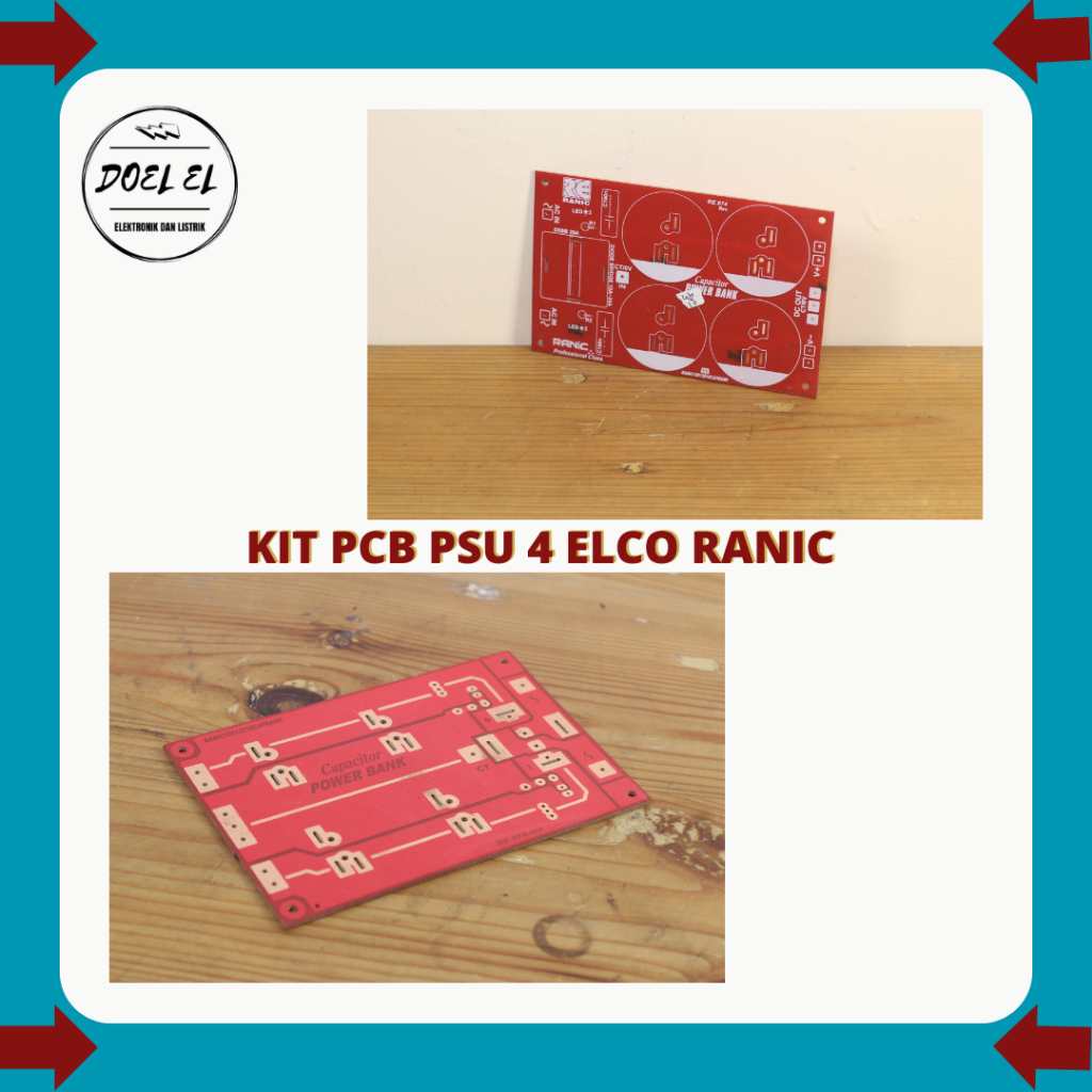 KIT PCB PSU 4 KAPASITOR ELKO RANIC | KIT PCB PSU