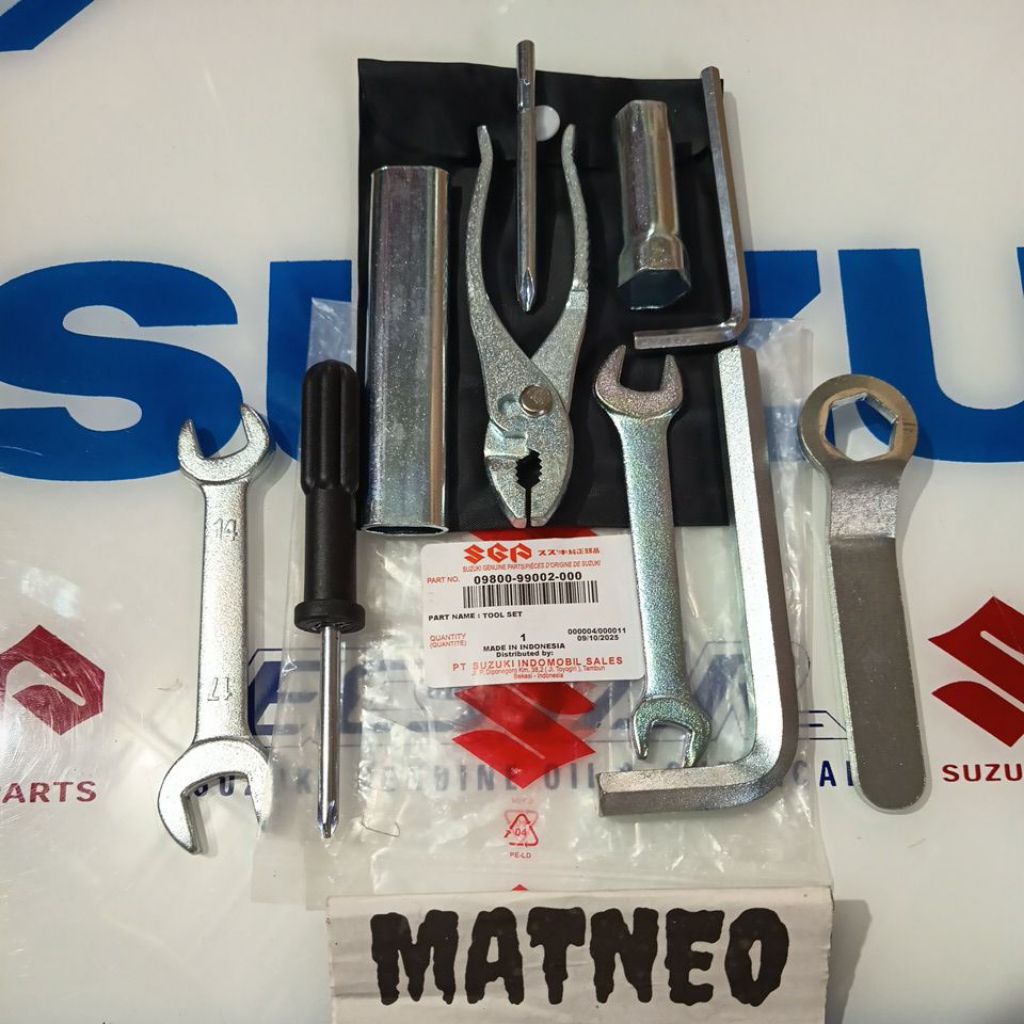 kunci busi kunci toolkit set suzuki thunder 250 gsx 250 original sgp 09800-99002