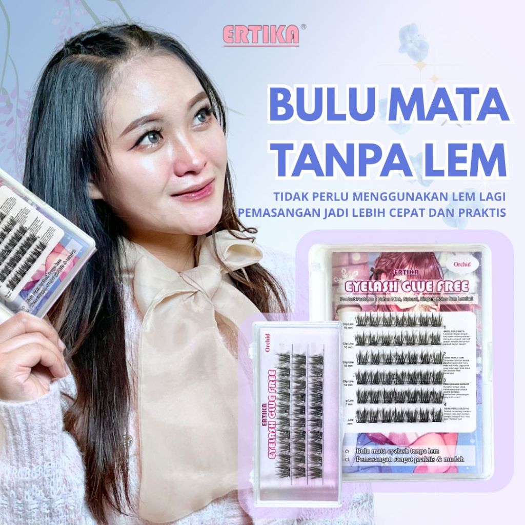 (EYELASH LANGSUNG TEMPEL)  ORCHID | ERTIKA Bulu Mata  Eyelash Langsung Tempel