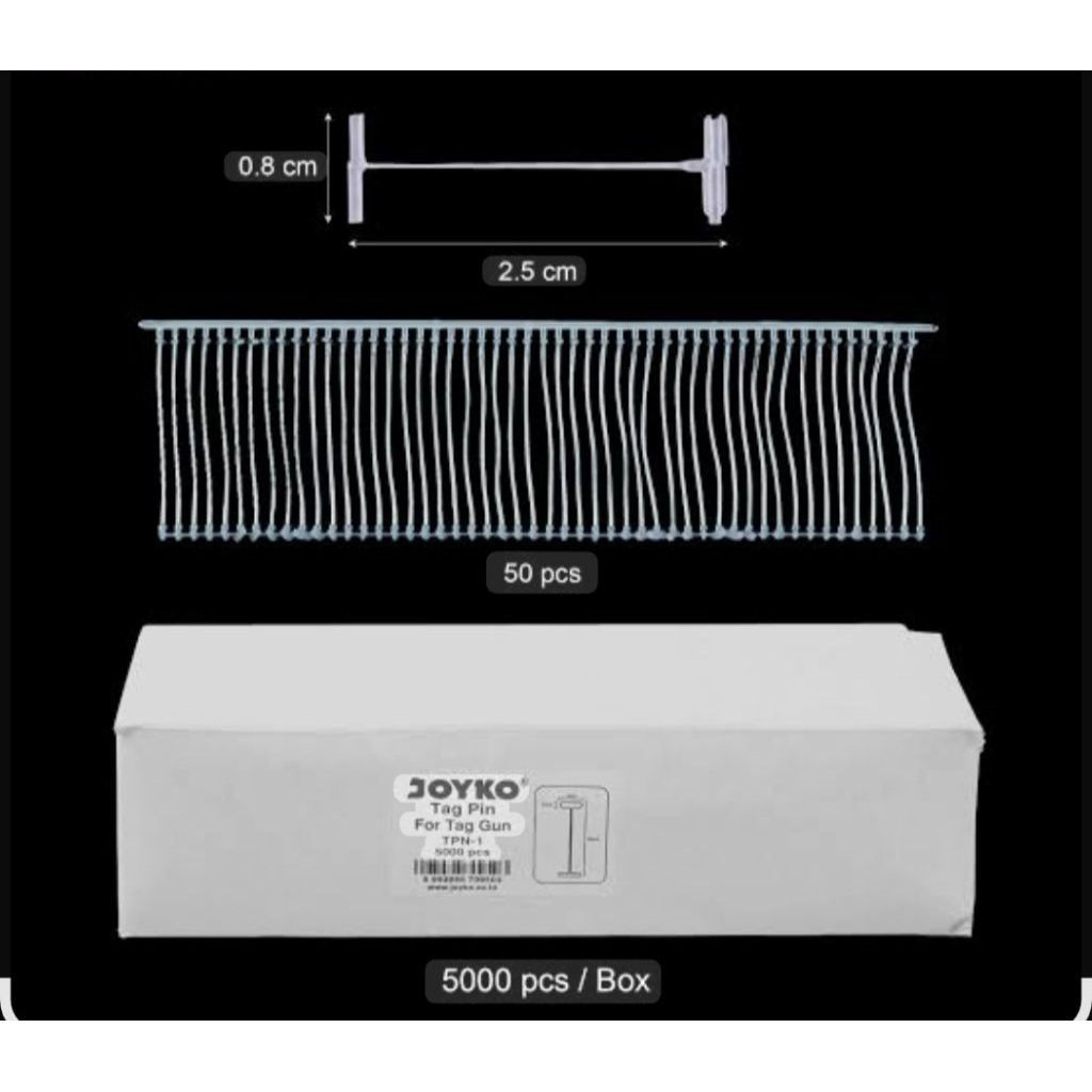 TAG PIN FOR TAG GUN/JOYKO&STD PIN