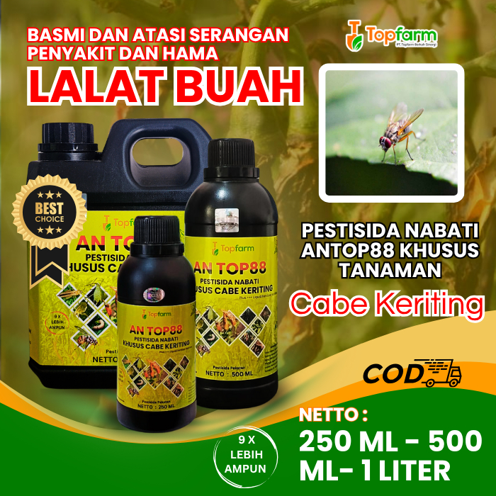 Obat Cabe Topfarm / Obat Lalat Buah Cabe Kriting / Obat Lalat Buah Cabe Paling Ampuh  Alami / Obat L