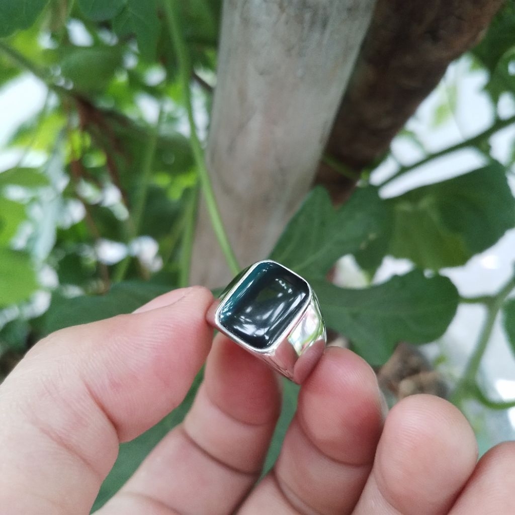 cincin batu bacan doko majiko coklat body glas naturall stone