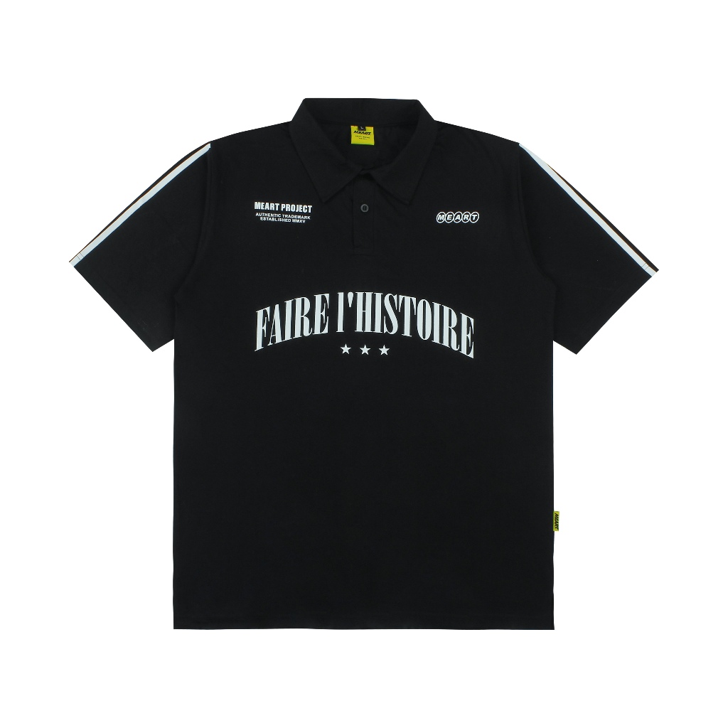 MEART - Rugby Shirt Bonjour - Black
