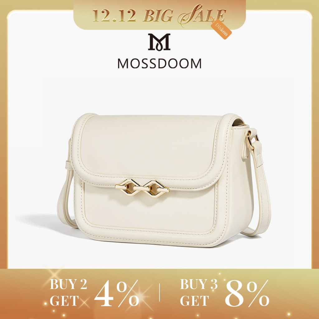 MOSSDOOM Tas Wanita Rosalie Bag Bergaya Sling Bag Tas Selempang Wanita Elegan