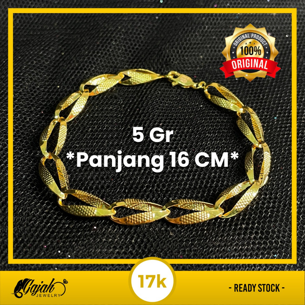 Gelang Emas 17K - Toko Emas Gajah - 5 Gram 1862
