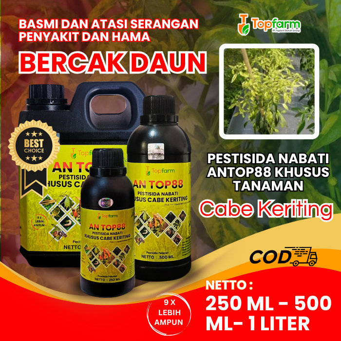 Obat Cabe Topfarm / Obat Bercak Daun Cabe Paling Ampuh / Obat Cacar Daun Cabe Keriting /  Obat Obat 
