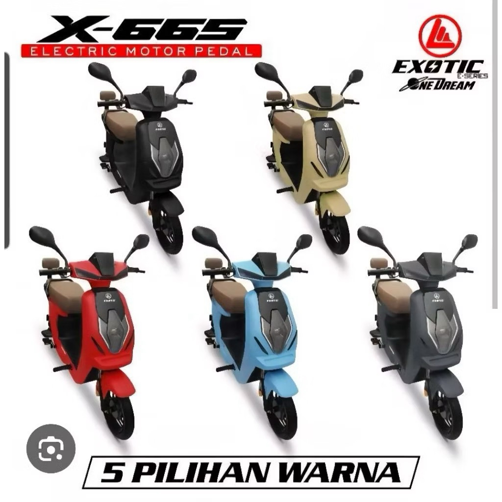 Sepeda Listrik e-bike elektrik Exotic x665 X-665 Pacific