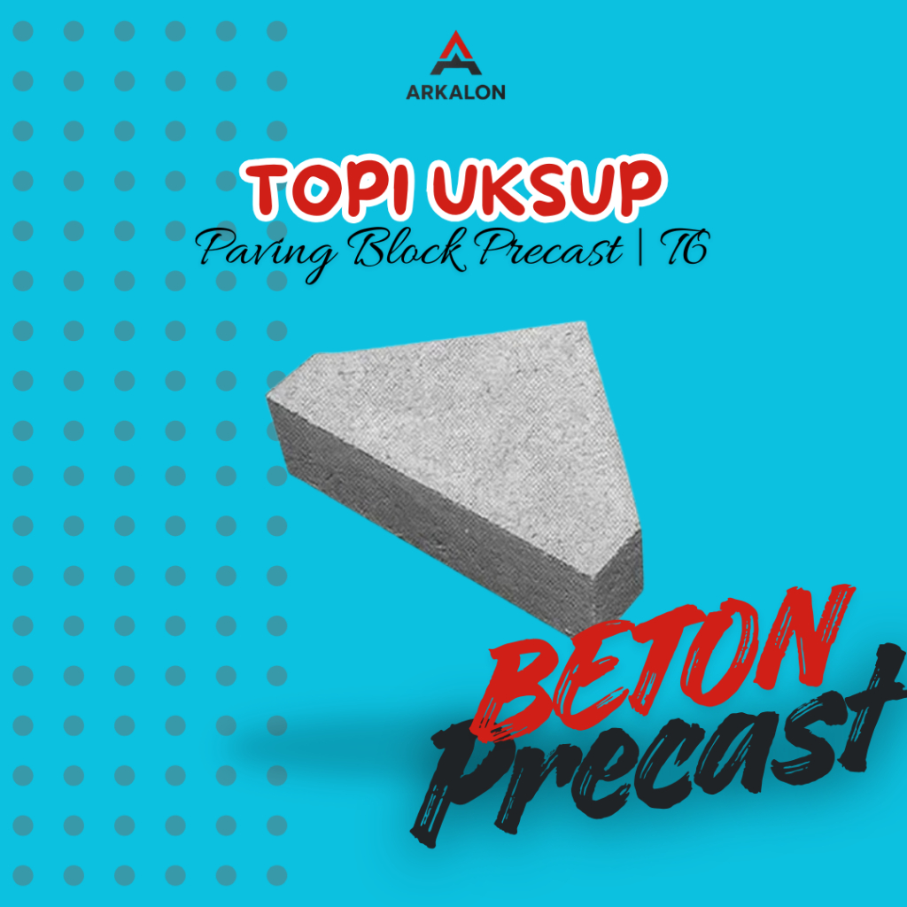 Topi Uskup Beton Precast – Paving Block Finishing Taman & Trotoar | Ukuran 30x21x6 cm