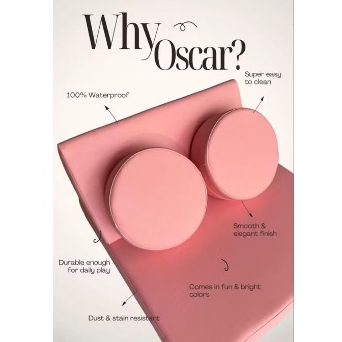 PLAYSOFA OSCAR 100% Water Resistance | Sofa Anak Bongkar Pasang, Aman & Empuk