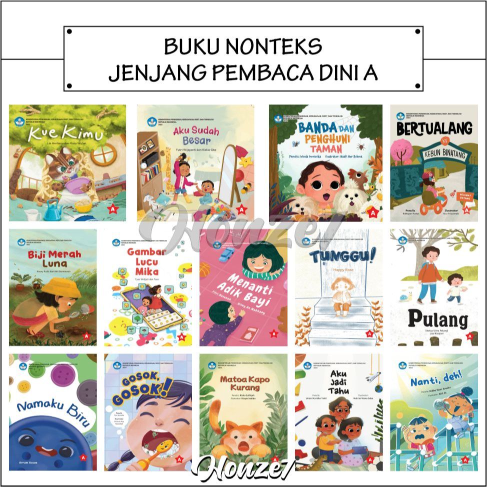 Buku SIBI Literasi Pojok Baca I Buku Bacaan anak TK & PAUD