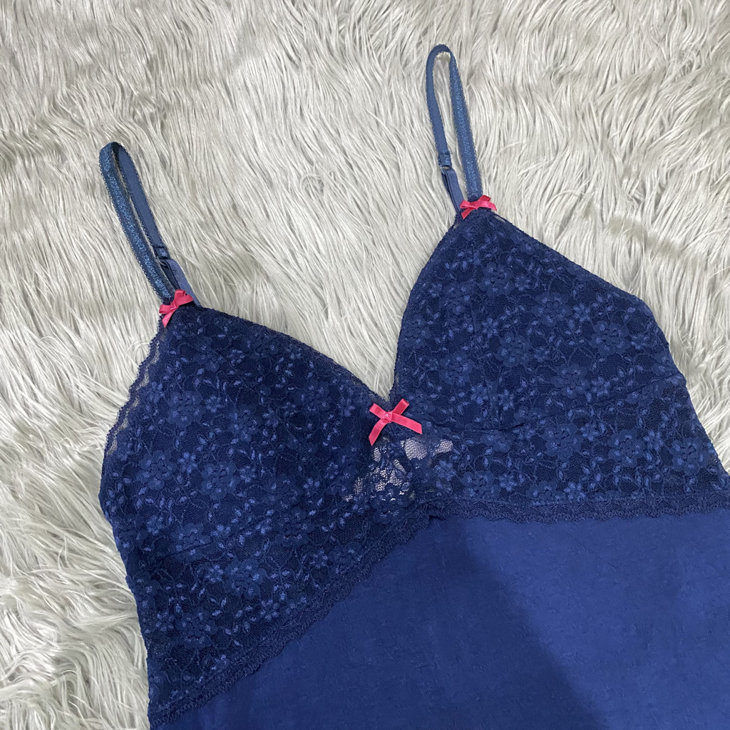SLIP DRESS| NAVY | PRELOVED PRIBADI | LA SENZA