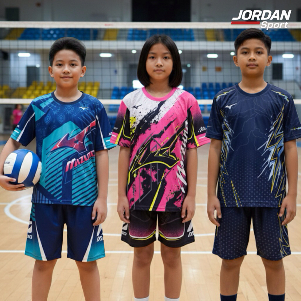 Setelan Jersey Voli Anak Tanggung SD Laki-laki & Perempuan - Unisex Kids Volley - Jordan Sport