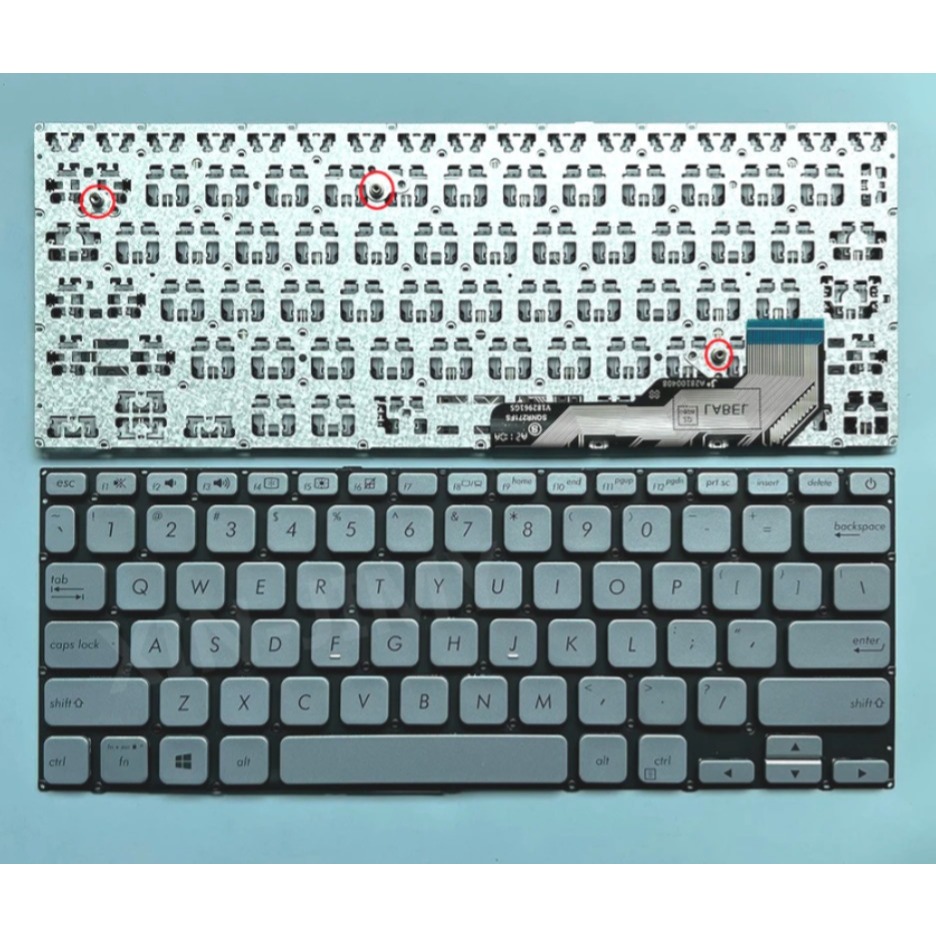 KEYBOARD ASUS SILVER VivoBook Ultra 14 K403 K403F K403FA X403 X403F X403FA