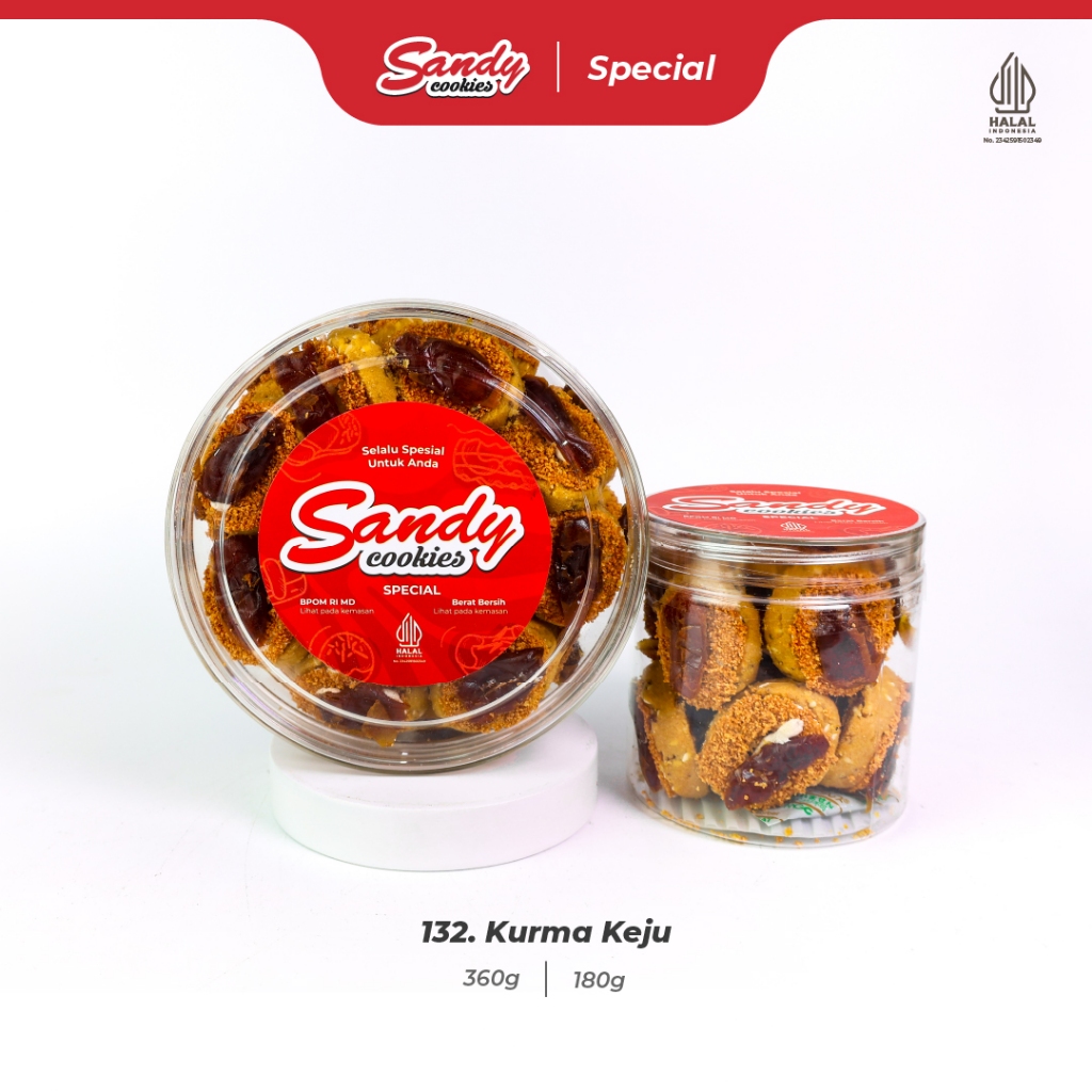132. Kurma Keju - Kue Kering Sandy Cookies Special