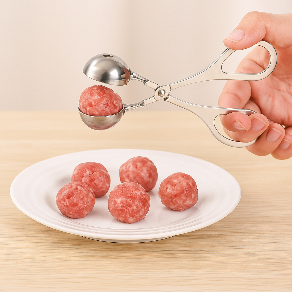 Gunting Scoop Bakso Cetakan Bakso Highenis Meatball Maker Alat Cetak Bakso Einstein-Store