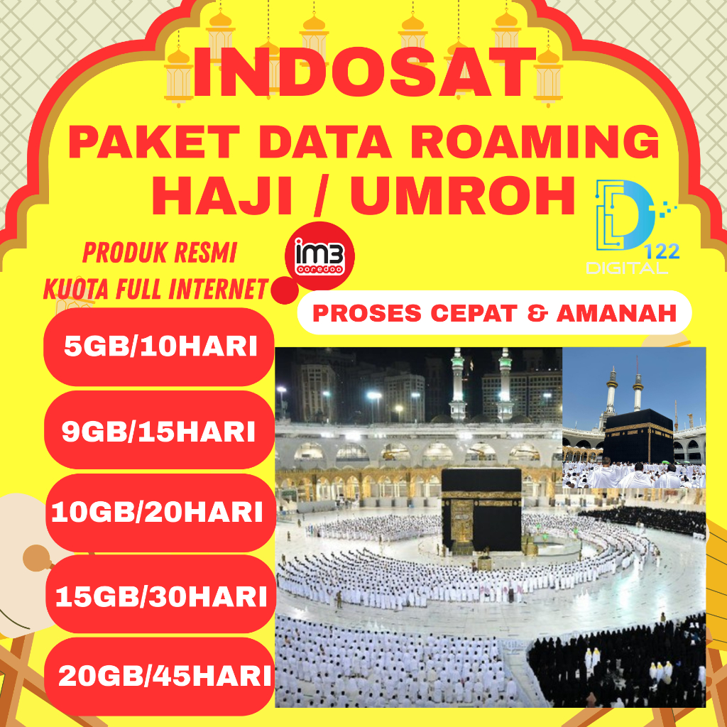 PROMO  INDOSAT PAKET DATA ROAMING UMROH &HAJI PROMO