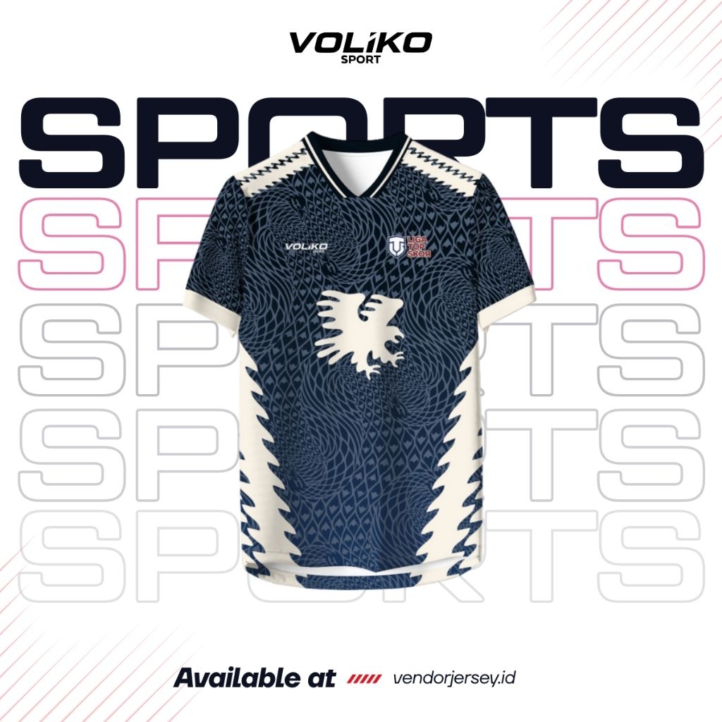 VOLIKO SPORT | Jersey Custom Full Printing Baju Kaos | Jersey Bola | Jersey Futsal | Jersey Mancing 