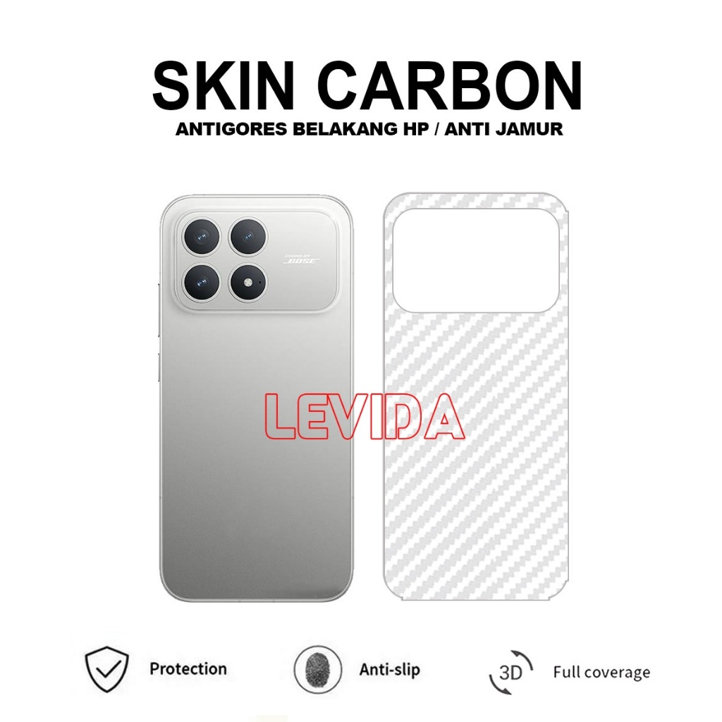 Skin Carbon Poco F8 Pro Poco F8 Ultra  Poco F6 Skin Back 3D Antigores Skin Poco F6