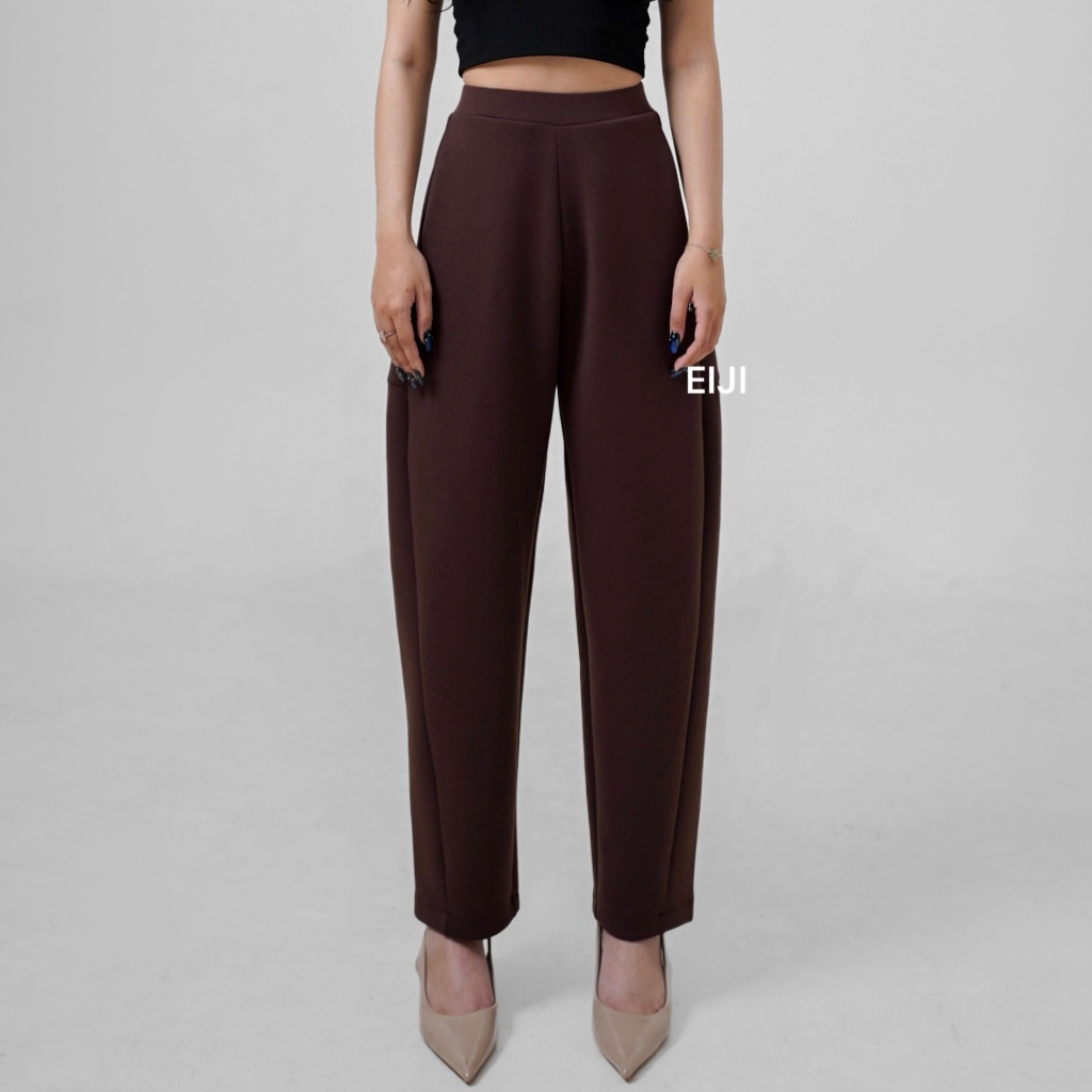 Eiji - Sigma Barrel Pants - Celana Oversize Loose Panjang Highwaist Wanita