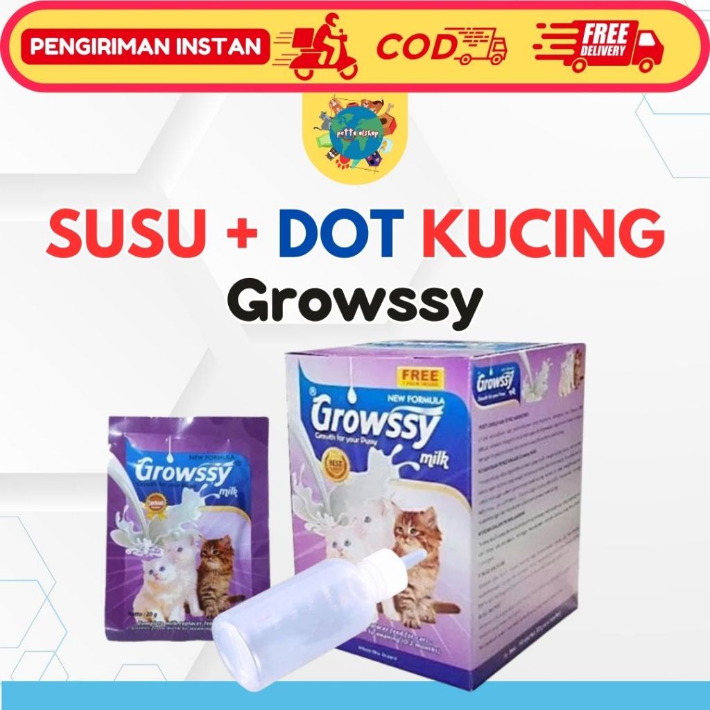 Growssy Susu Kucing Susu Anak Kucing Susu Bayi Kucing Susu kucing baru lahir