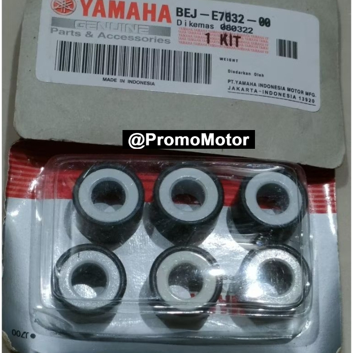 Roller Weight Set BEJ Yamaha YGP Ori Original Asli FAZZIO FREEGO