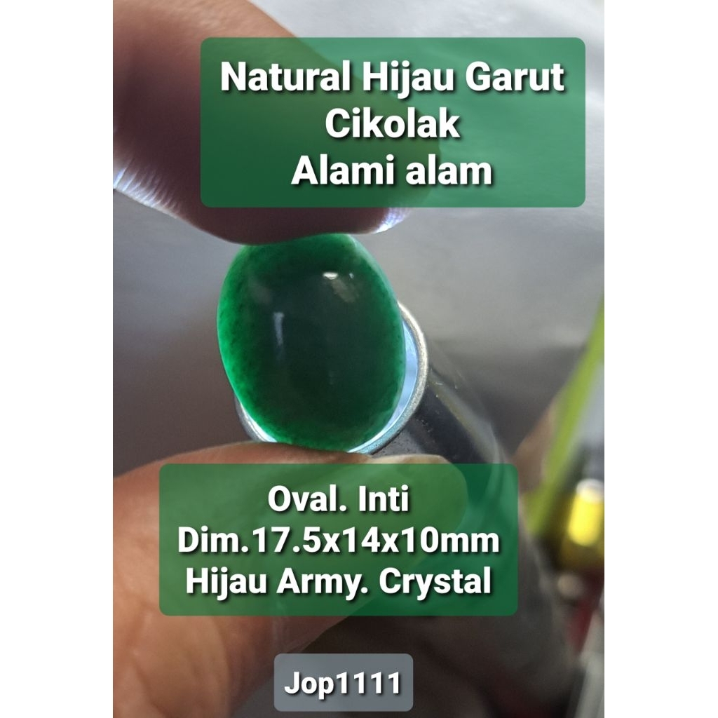 Natural HIJAU GARUT Cikolak Serat Alami Aktif Alami Batu Alam Untuk motif Cincin Pria
