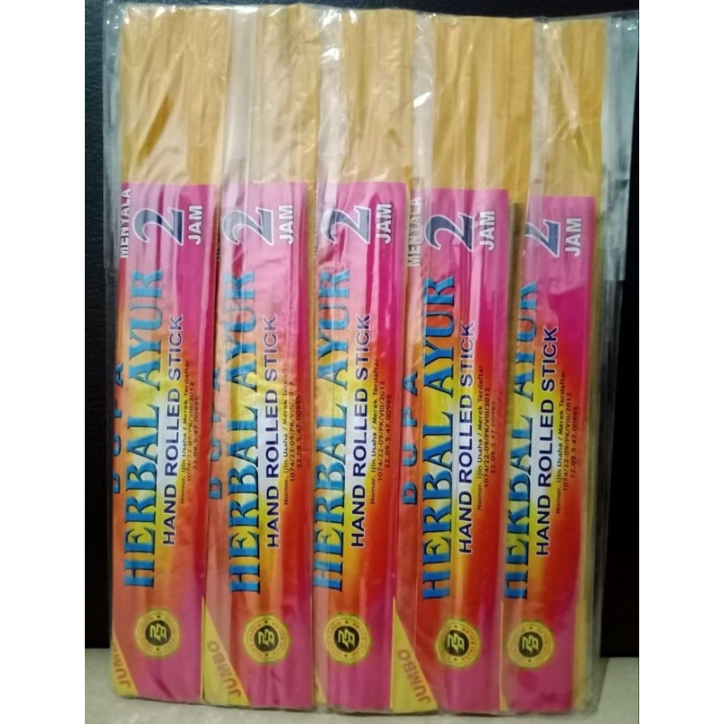 Dupa Basah Putri Bulan Herbal Ayur Hand Rolled stick 2 jam