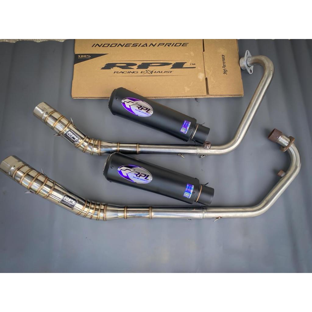 Knalpot Full System Gp1 bulet BSS Vixion Fu Sonic Cbr R15 Gsx Ninja mono Termurah
