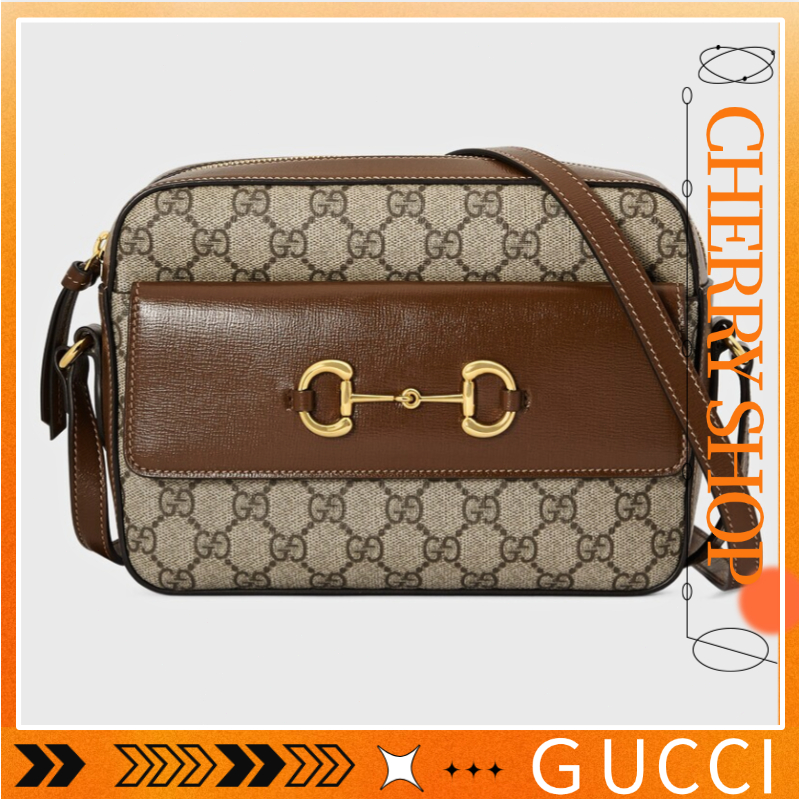 100% authentic Gucci Horsebit 1955 series small shoulder bag/Tas Kamera Wanita/Tas Bahu/Tas Kurir