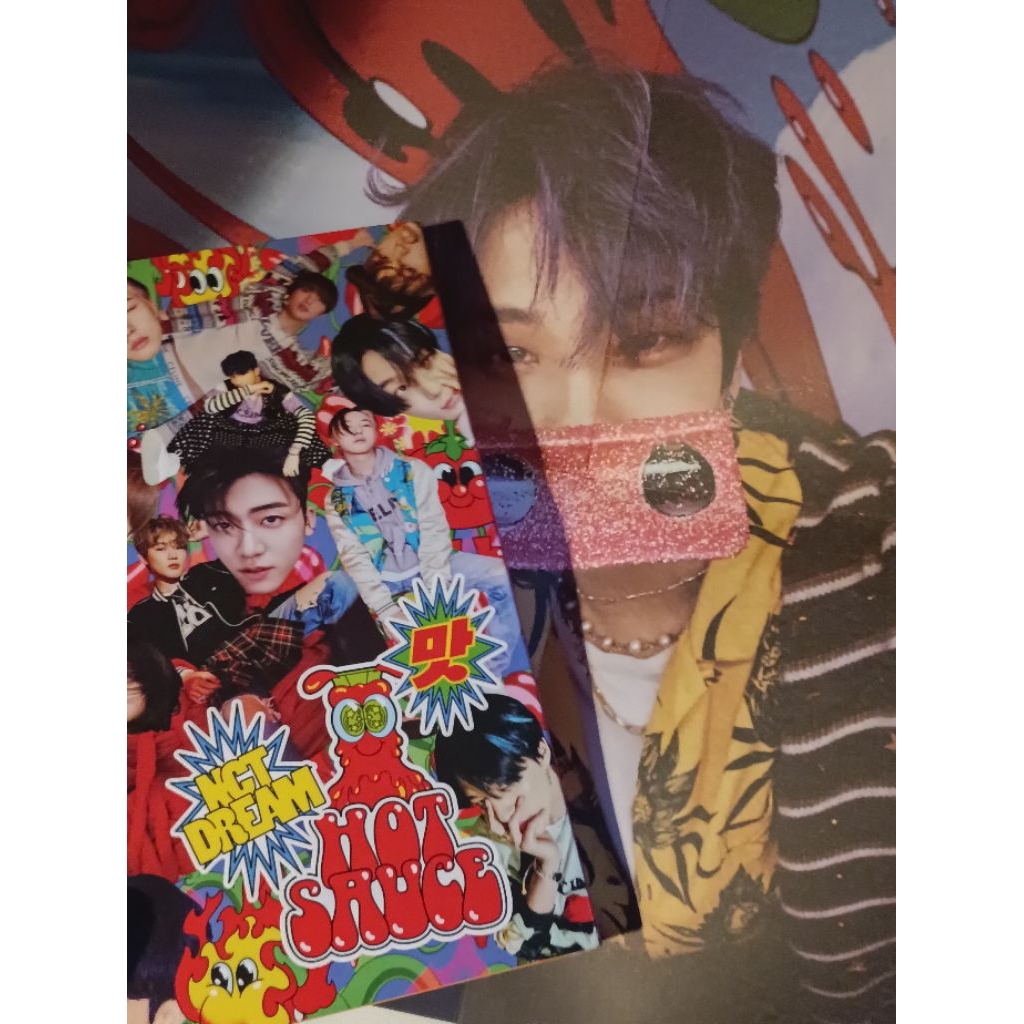 album only Hot Sauce crazy/merah ver NCT DREAM + poster Jisung