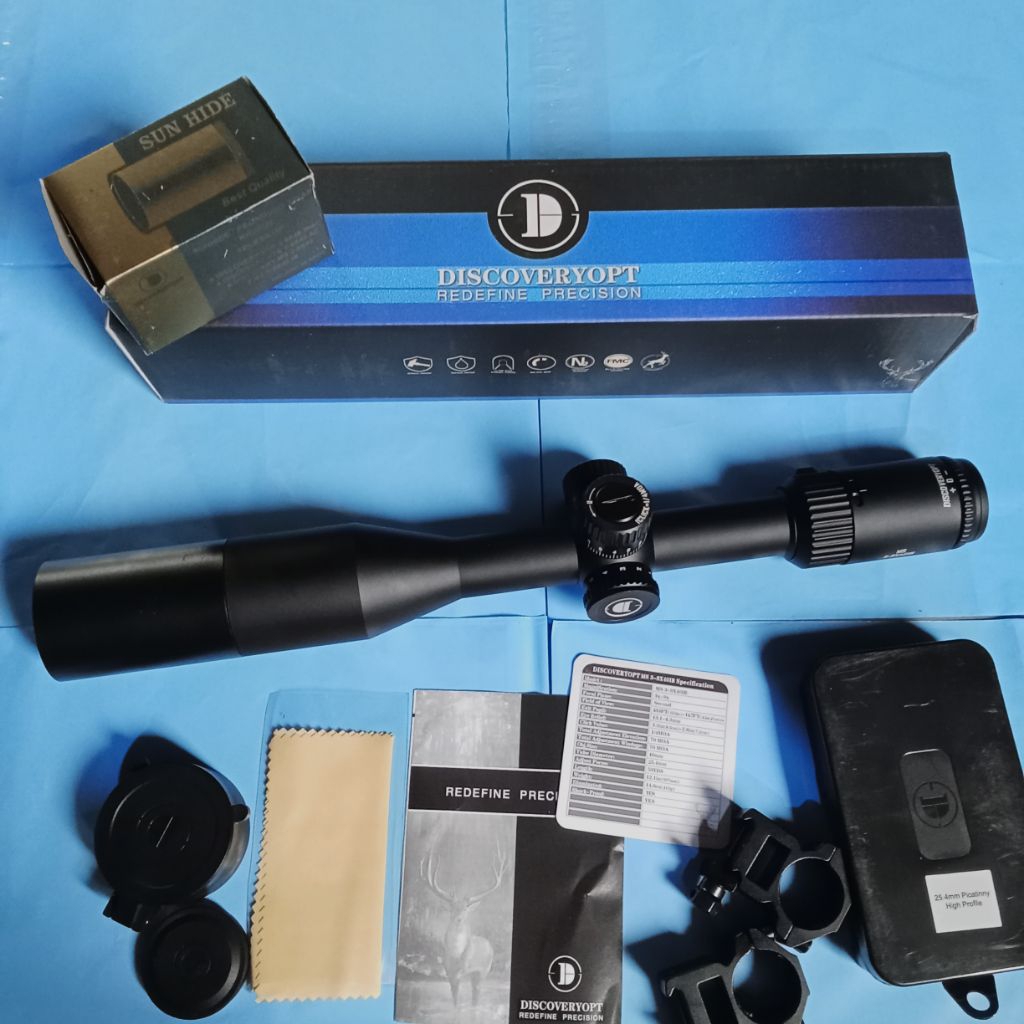 Telescope discovery ms 3-9x40 ir lock turet plus sunhed
