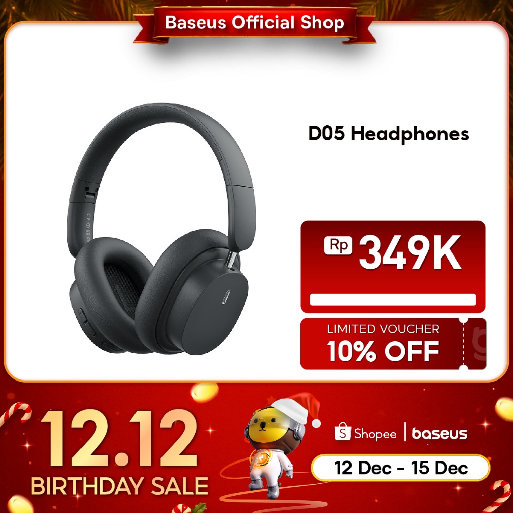 Baseus Headphone Bowie D05 Bass Upgrade Edition 2025 Wireless Bluetooth 5.3 Wired Headset