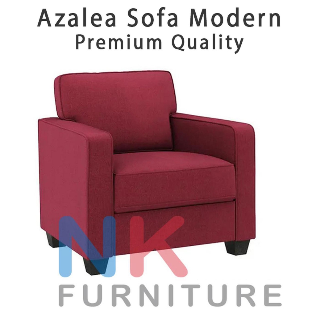 Azalea sofa 1 dudukan minimalis mewah, kursi sofa 1 seater, sofa kursi single minimalis