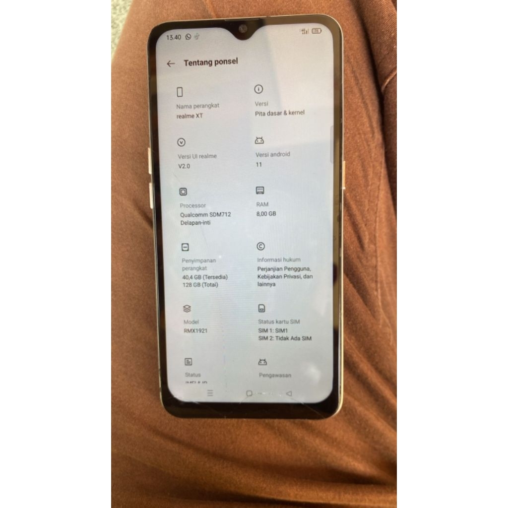 hp realme XT ram 8/128 mesin segel