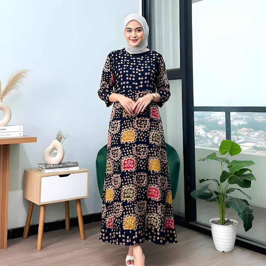 Daster Maura Best Seller, Daster Maura Eleganat Home Dress, Daster Maura Rayon Adem dan Nyaman