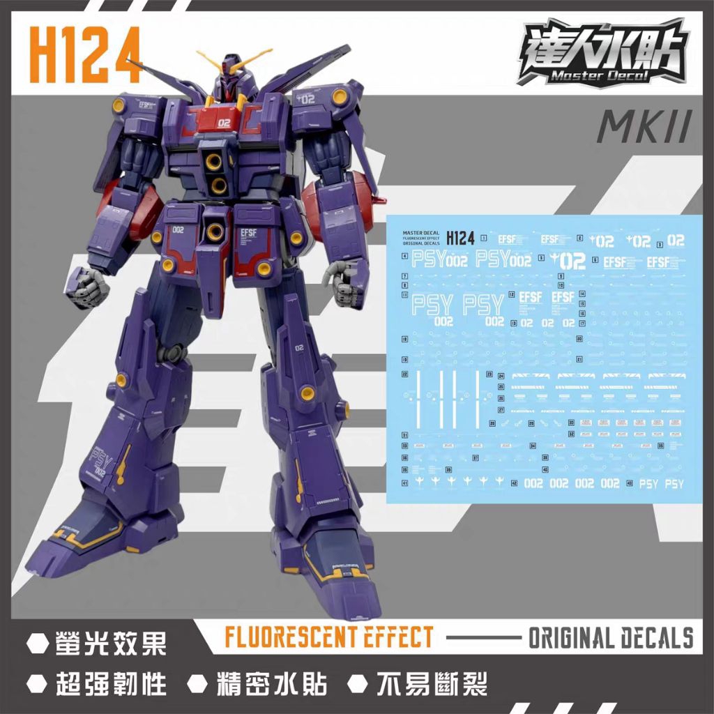 HG 1/144 PSYCHO GUNDAM MK-II MKII WATER DECAL MASTER DECAL