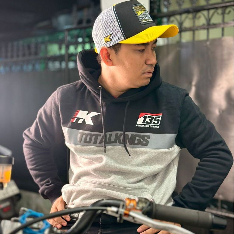 HOODIE TOTAL KINGS BLACK GREY LIMITED EDITION